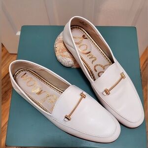 Sam Edelman Loraine loafer size 8 white/ cream